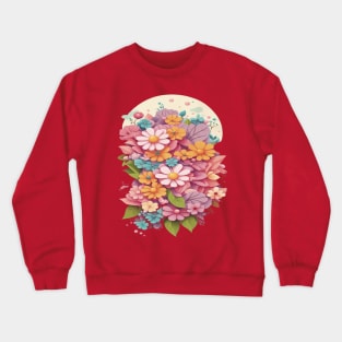 Blooming Flowers Crewneck Sweatshirt